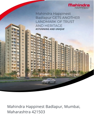 Mahindra Happinest Badlapur, Mumbai E Brochure.pdf