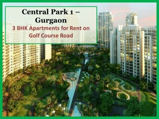 Central Park 1 - Apartments on Golf Course Road Gurgaon