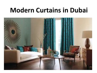 Modern Curtains in Dubai