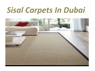 Sisal carpets in Dubai