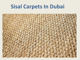 Sisal Carpets in Dubai