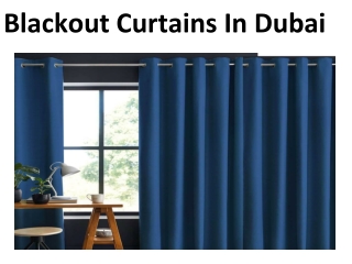 Blackout Curtains in Dubai
