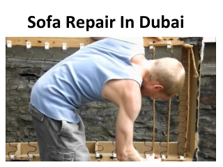 Sofa Repair in Dubai