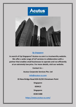 Llp Singapore | Acutus-ca.com