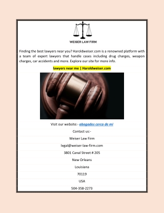 lawyers near me  Haroldweiser.com