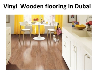 Vinyl Wooden Flooring in Dubai