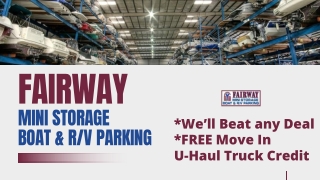 Find the Affordable Alvin Storage at Fairway Mini Storage
