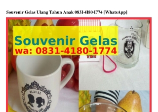 Souvenir Gelas Ulang Tahun Anak