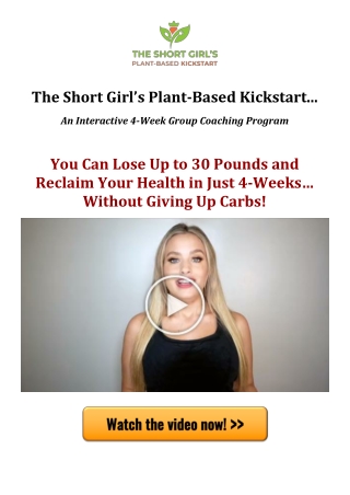 The Short Girl's Plant Based Kickstart Reviews
