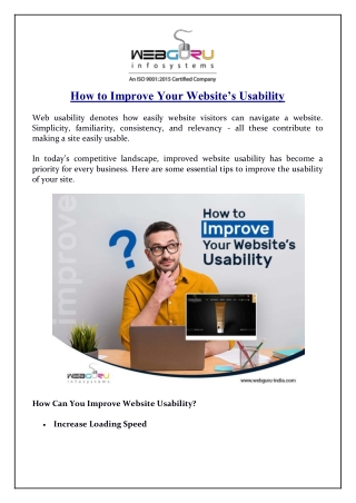 How to Improve Your Website’s Usability