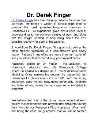 Dr Fingers Office
