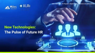 New Technologies - The pulse of Future HR