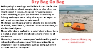 Dry Bag Go Bag