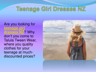 Teenage Girl Dresses NZ