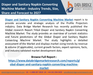 Diaper and Sanitary Napkin Converting Machine Market Size 2020 By Industry