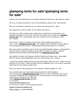 glamping tents for sale.docx