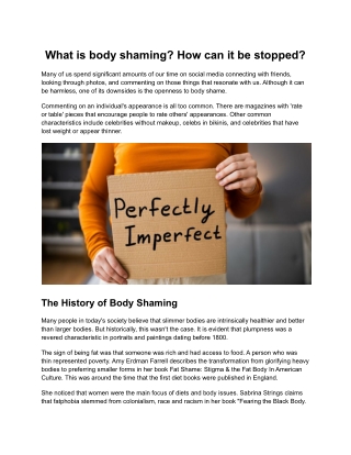 body shaming