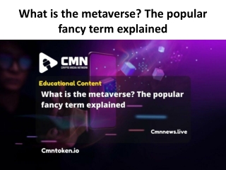 What is the metaverse - The popular fancy term explained