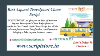 Readymade Asp.net Travelyaari Clone Script - SCRIPTSTORE.IN