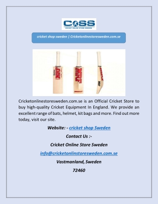 cricket shop sweden | Cricketonlinestoresweden.com.se