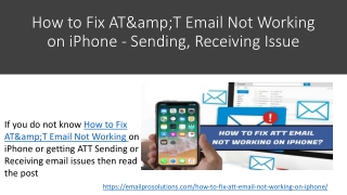 How to Fix AT&amp;T Email Not Working on iPhone