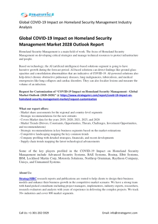 Global COVID-19 Impact on Homeland Security Management Market Research Report