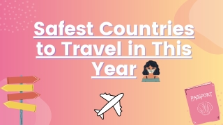 safest countries to travel