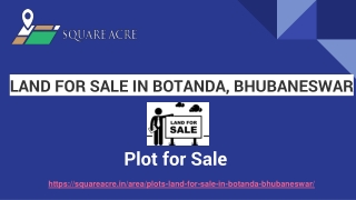 Plot for sale in Botanda, Bhubaneswar