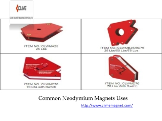 Common Neodymium Magnets Uses