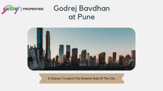 Godrej Bavdhan at Pune