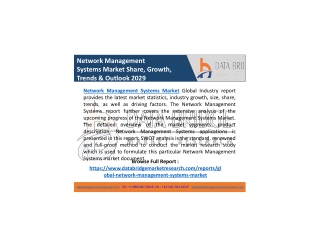 Network Management Systems Market Growth at a Rate of 10.45%, Industry Size