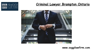 Criminal Lawyer Brampton Ontario
