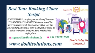 Readymade Tour Booking Script - SCRIPTSTORE.IN