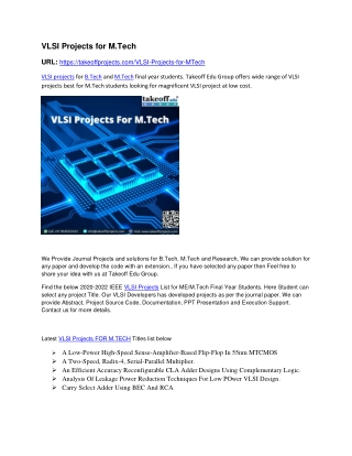 VLSI Projects for M.Tech-converted