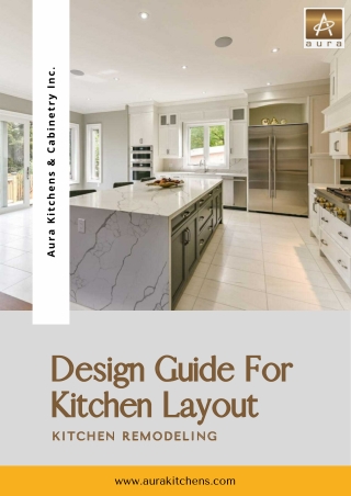 Design Guide For  Kitchen Layout- Kitchen Remodeling