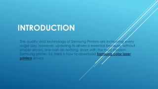 How to Download Samsung Color Laser Printers Drivers
