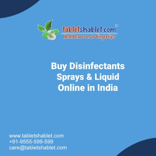 Buy Disinfectants Sprays & Liquid Online at Best Price in India | TabletShablet