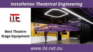 Best Theatre Stage Equipment | ITE