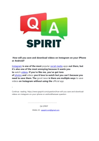Instagram on your iPhone