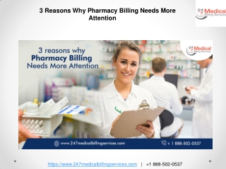 3 Reasons Why Pharmacy Billing Needs More Attention