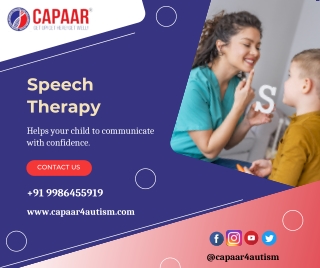 Speech Therapy | Best Centre for Speech Therapy in Bangalore | CAPAAR