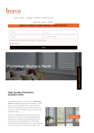 Shutters Perth