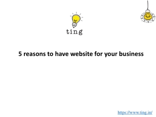 5 reasons to have website for your business