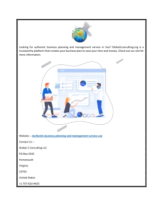 Authentic Business Planning And Management Service Usa  Global1consulting.org