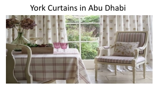 York Curtains in Abu Dhabi