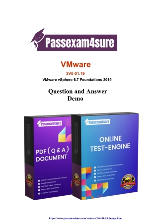 VMware  2V0-01.19 Exam - All You Need to Know - PassExam4Sure