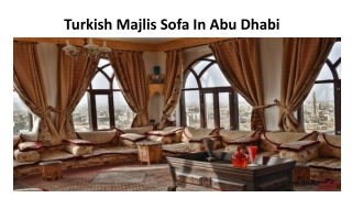TURKISH MAJLIS SOFA IN ABU DHABI