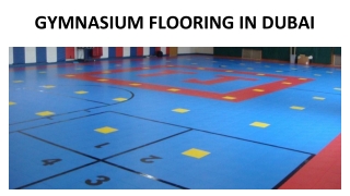 GYMNASIUM FLOORING IN DUBAI