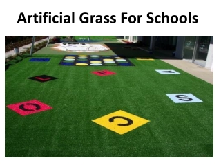 Artificial Grass For Schools