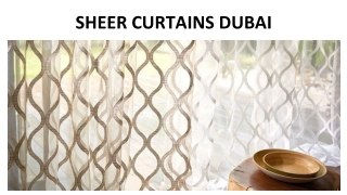 SHEERS CURTAINS DUBAI